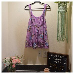 Torrid Sleeveless Floral Blouse